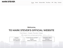 Tablet Screenshot of markstever.com